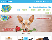 Tablet Screenshot of happytailsproducts.com